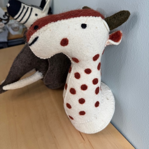 Mud Pie Animal Wall Art / Mount Trio - Zebra, Elephant, & Giraffe - Sold as set - Picture 9 of 13